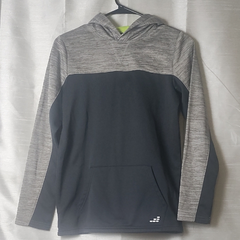 Kids Two-Tone Gray BCG Hoodie with‎ Logo Size L 14-16